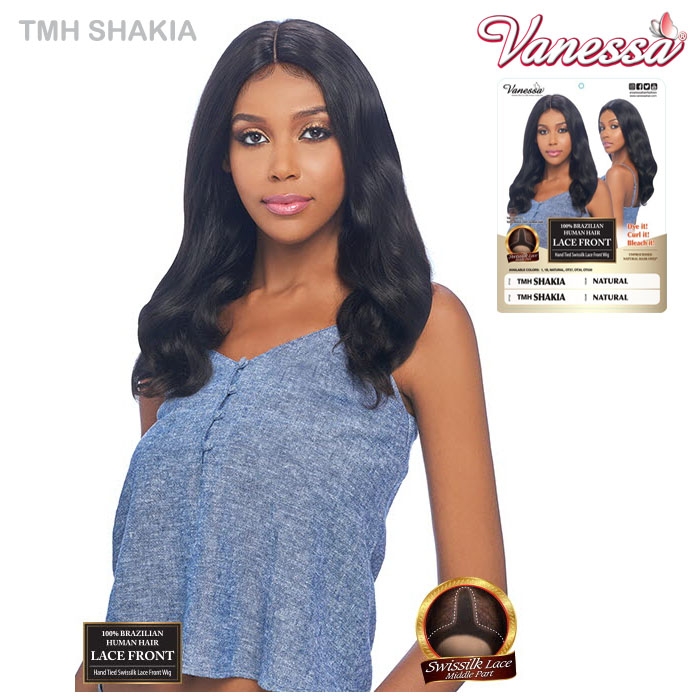 Vanessa 100% Brazilian Human Hair Swissilk Lace Front Wig - TMH SHAKIA
